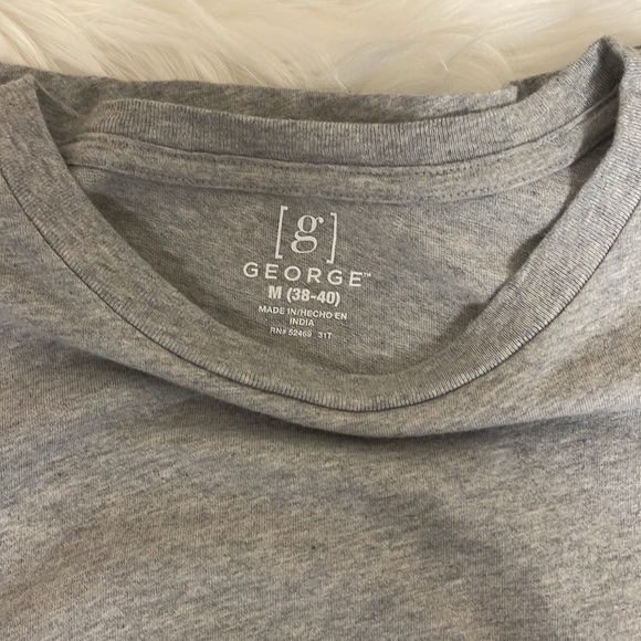 ❗️LAST CHANCE❗️EXCELLENT CONDITION! GEORGE HEATHER GREY SOFT LONG SLEEVE TEE M - Picture 7 of 10